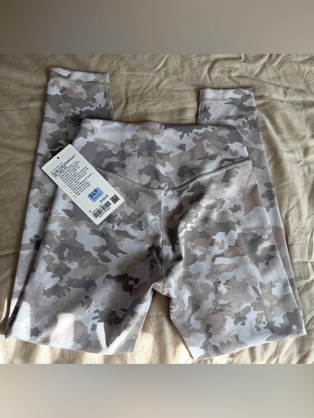 lululemon athletica Wunder Under Smoothcover HR Tight 25”— Beige, Gray, White
